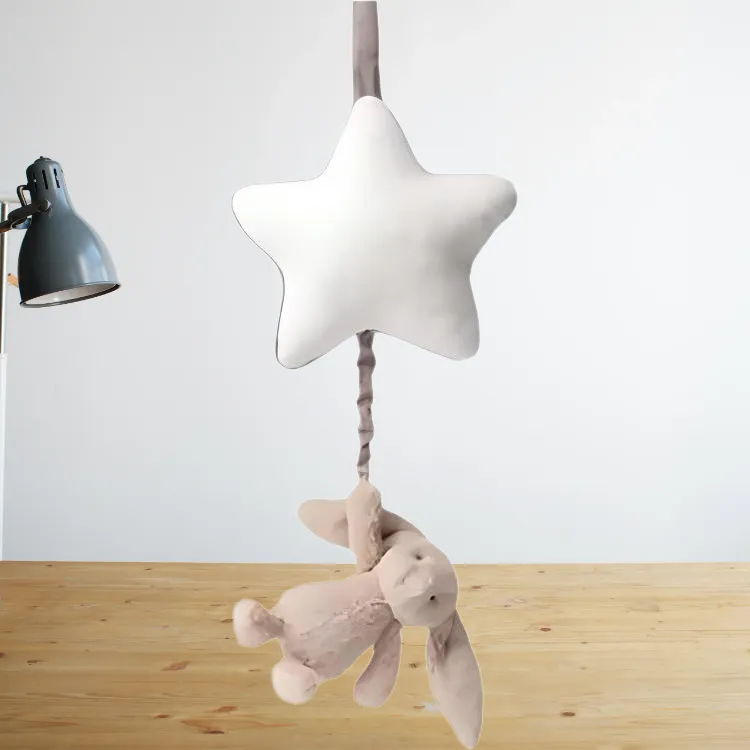 JELLYCAT Shy Collection Music Bell, Brown White Bunny Dolls Plush Doll 28cm High-3