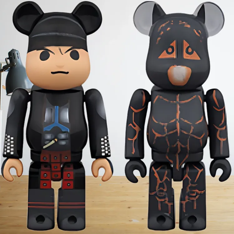 BE@RBRICK Pepsi Totoro+Oni 2 Pack Set Hang Tag Box 100%-4