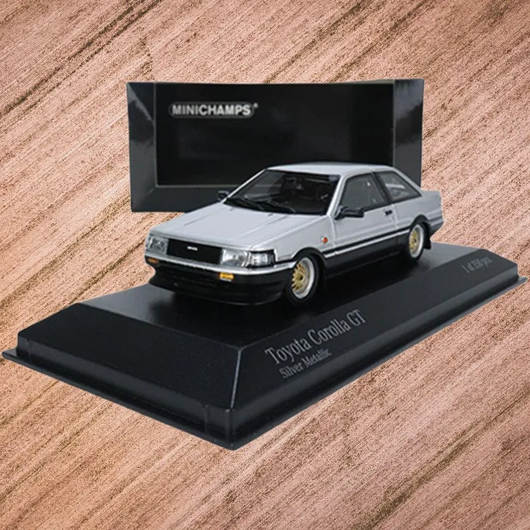 MINICHAMPS 1 43 Toyota Corolla GT 1984 Silver Assembled Models-2