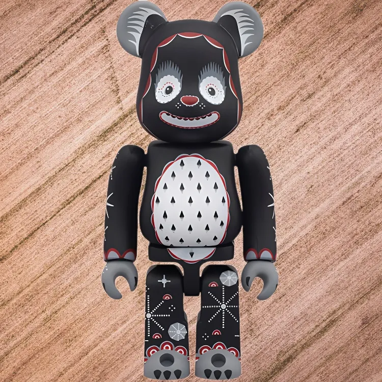 BE@RBRICK KLAUS HAAPANIEMI Snowing Bear Hang Tag Box 100%-1