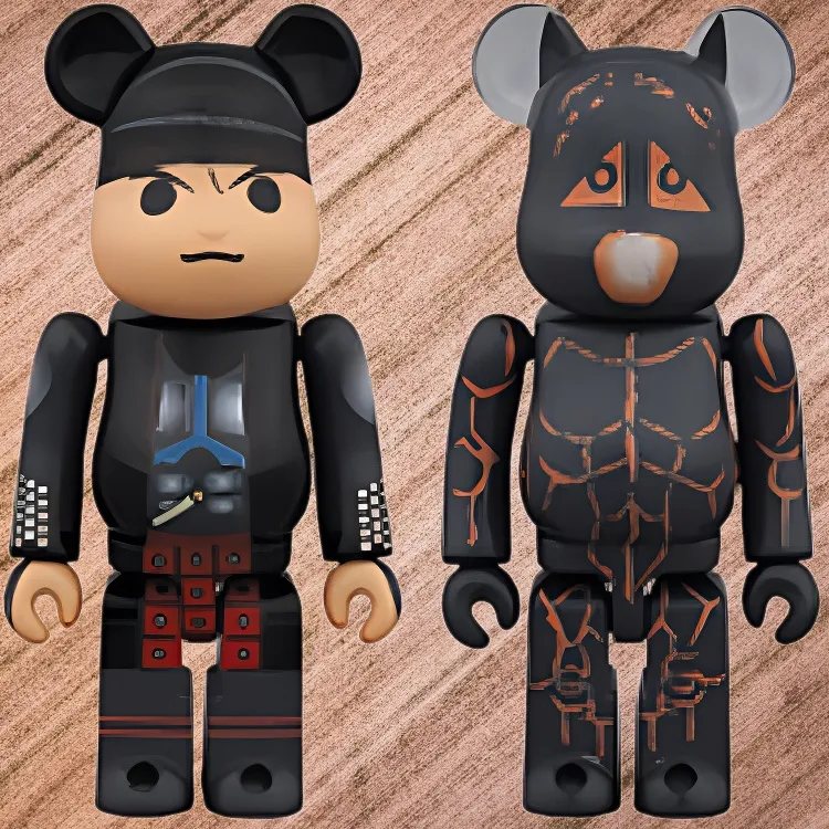 BE@RBRICK Pepsi Totoro+Oni 2 Pack Set Hang Tag Box 100%-3