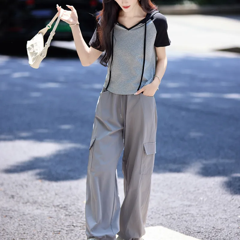 Still quiet T Shirts Women's Gray+Black-2