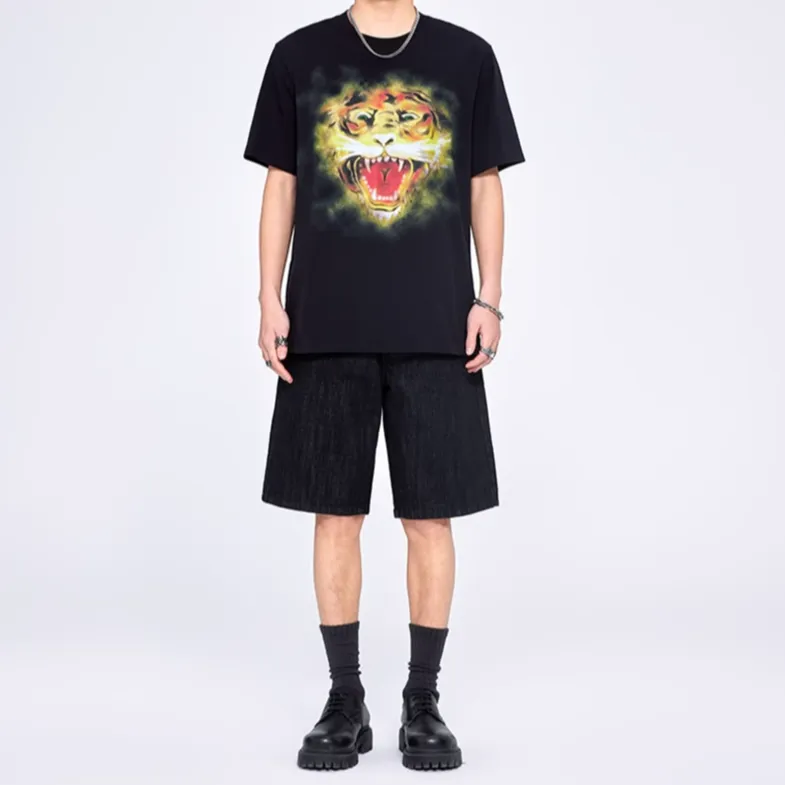 Ed Hardy SS25 Denim Shorts Men's Black-2