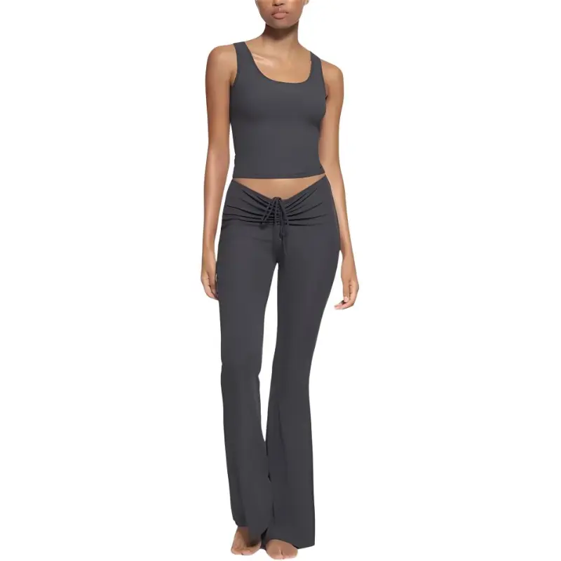 SKIMS SOFT LOUNGE RUCHED PANT Casual Pants Women's GRAPHITE/Graphite-2