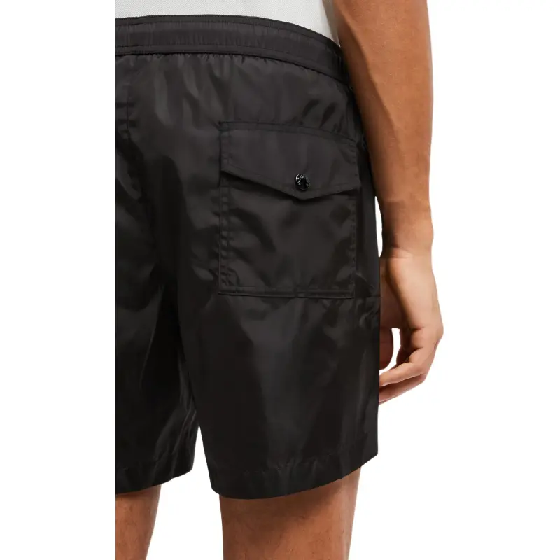 Moncler Logo Patch Drawstring Swim Trunks-4