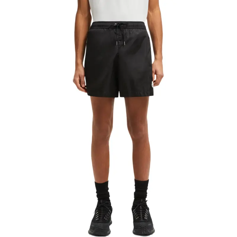Moncler Logo Patch Drawstring Swim Trunks-2