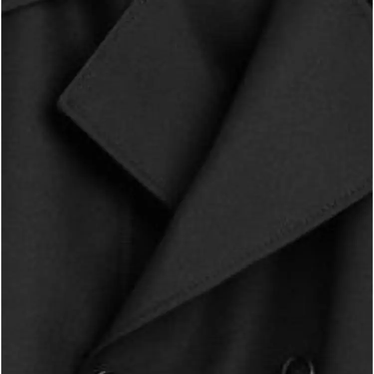 ZARA Trench Coats Men Black-3