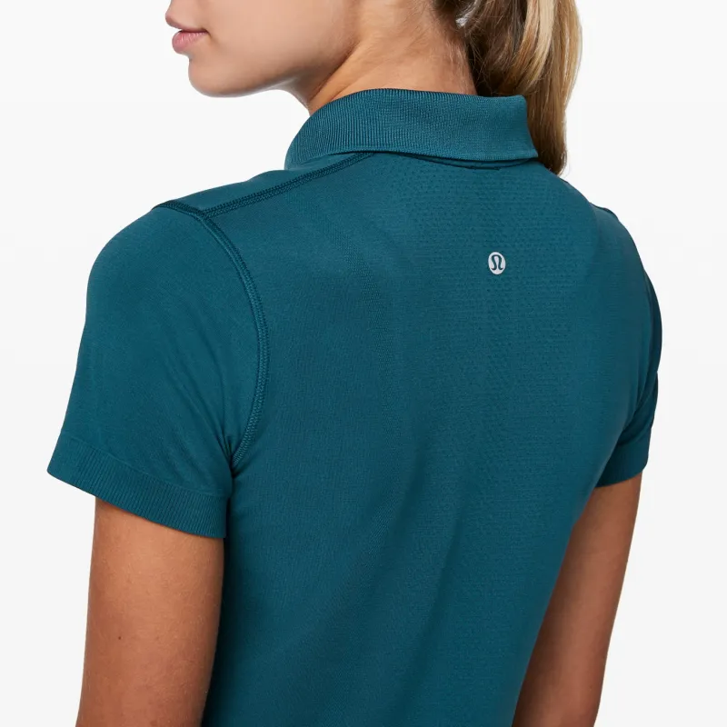 Lululemon Swiftly Speed Polo Shirt Women's Turquoise-3