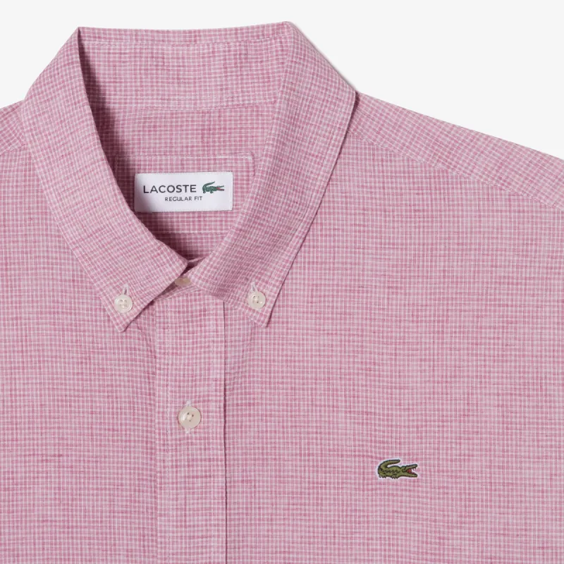 LACOSTE Shirts Men Pink-3
