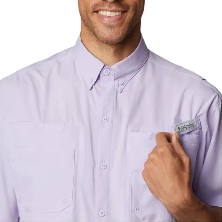Columbia PFG Tamiami Shirts Men Light Purple-3