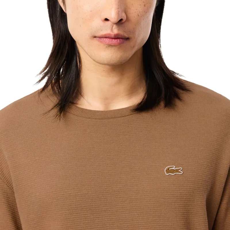 LACOSTE T Shirts Men Brown-4