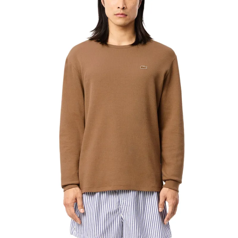 LACOSTE T Shirts Men Brown-1
