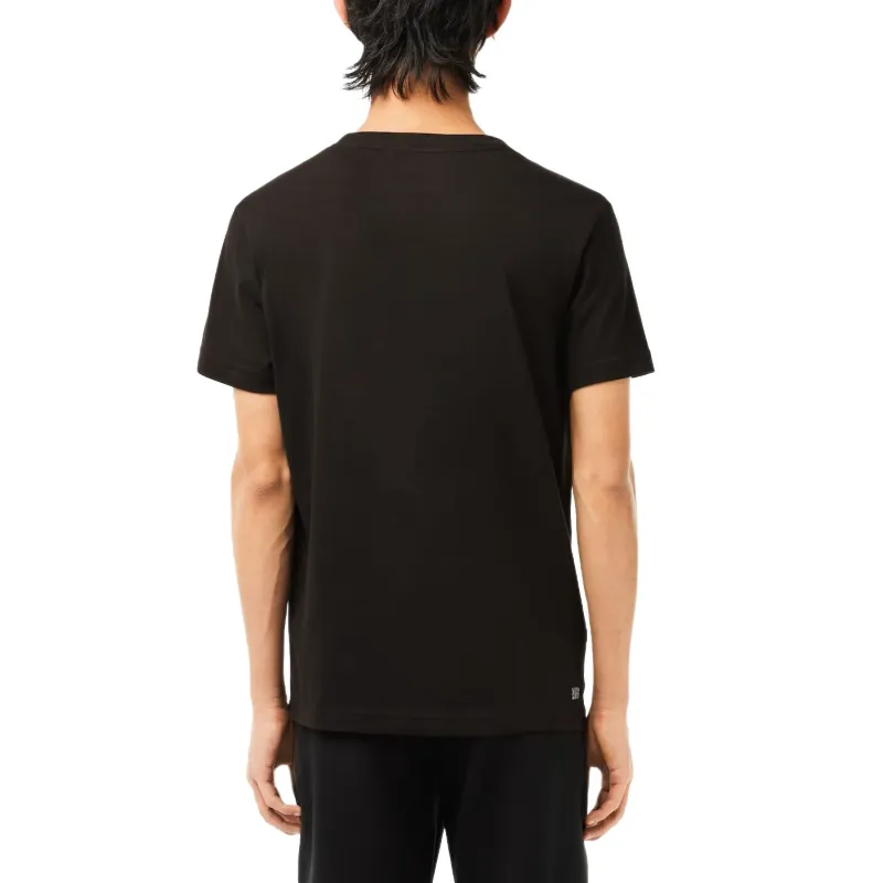 LACOSTE T-Shirt Men's Black Yellow-2