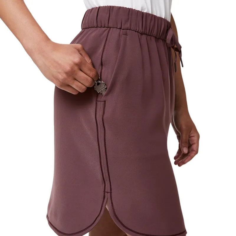 Lululemon On The Fly Casual Short Skirts Women's Brown Red-3