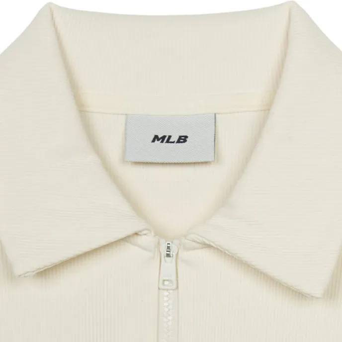MLB New York Yankees Jackets Coats Women's Cream White-2