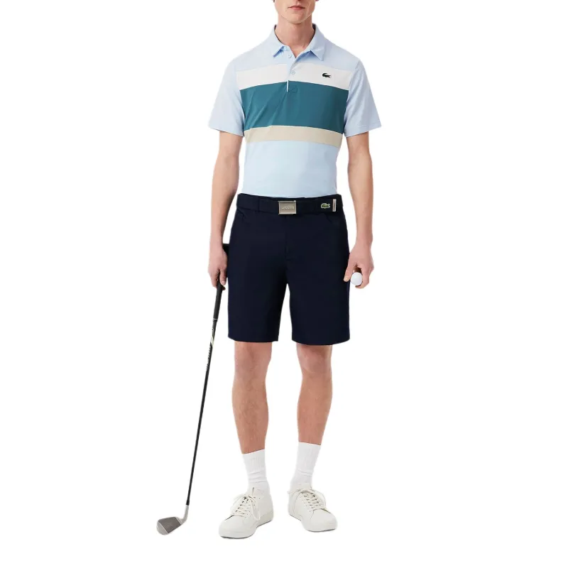 LACOSTE Polo Shirt Men's Light Blue/blue/white-3