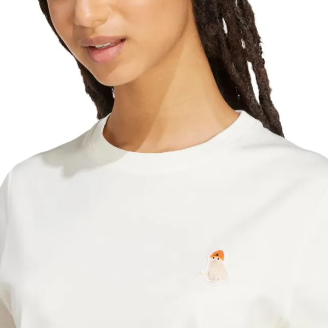 Adidas SS25 T Shirt Women's Jade White-3