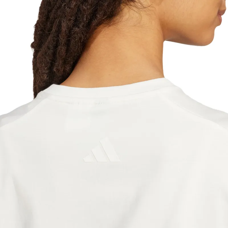 Adidas SS25 T Shirt Women's Jade White-4