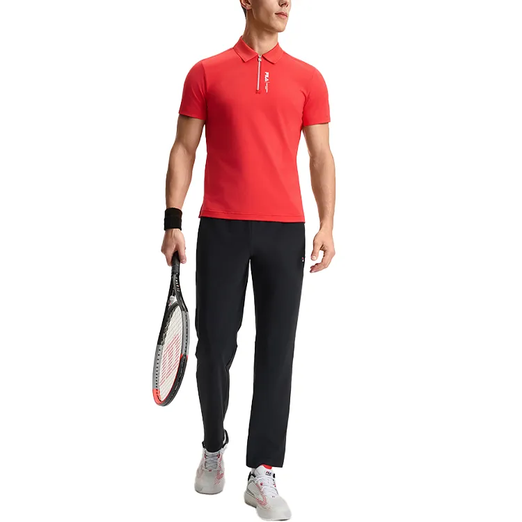 FILA Athletics Tennis Polo Shirt Men's Light Berry Red-5