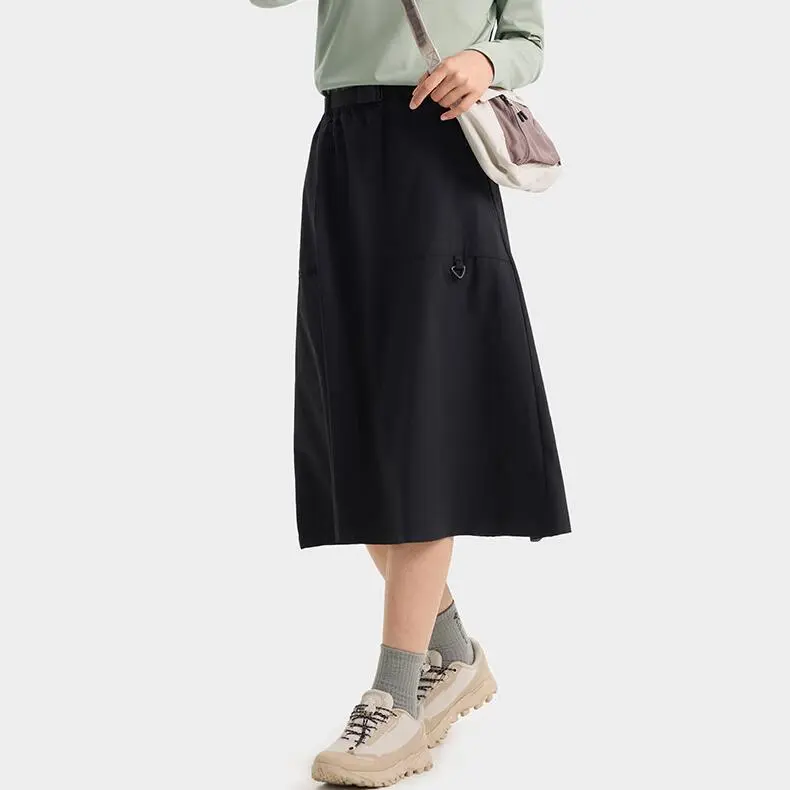 Columbia Transit Knit Long Skirt Women's Black-2