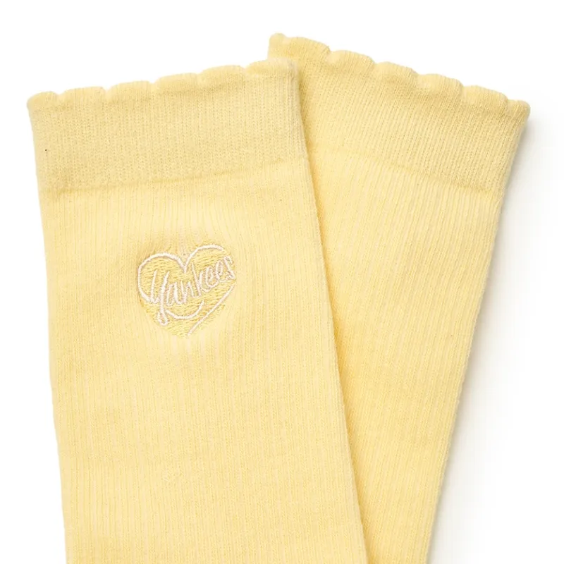 MLB Mid Calf Socks Unisex 1 Pack Yellow-3