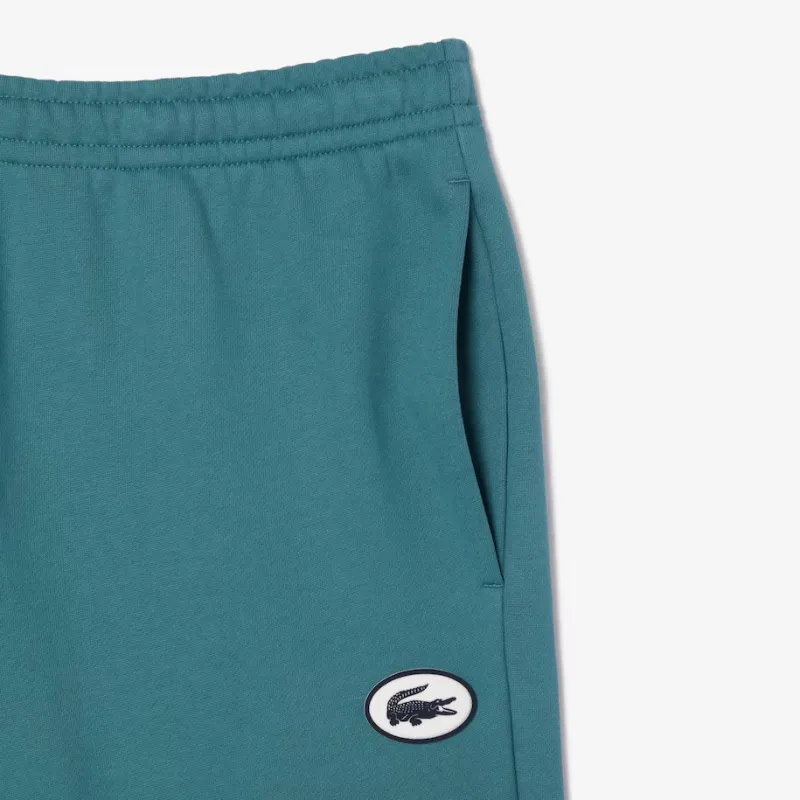 LACOSTE Knitted Sweatpants Men's Aqua Blue-4