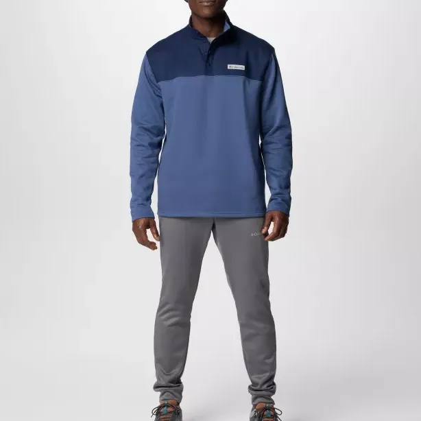 Columbia Pitchstone™ Overlay Half Snap Pullover Sweatshirt Men's Marine Blue-2