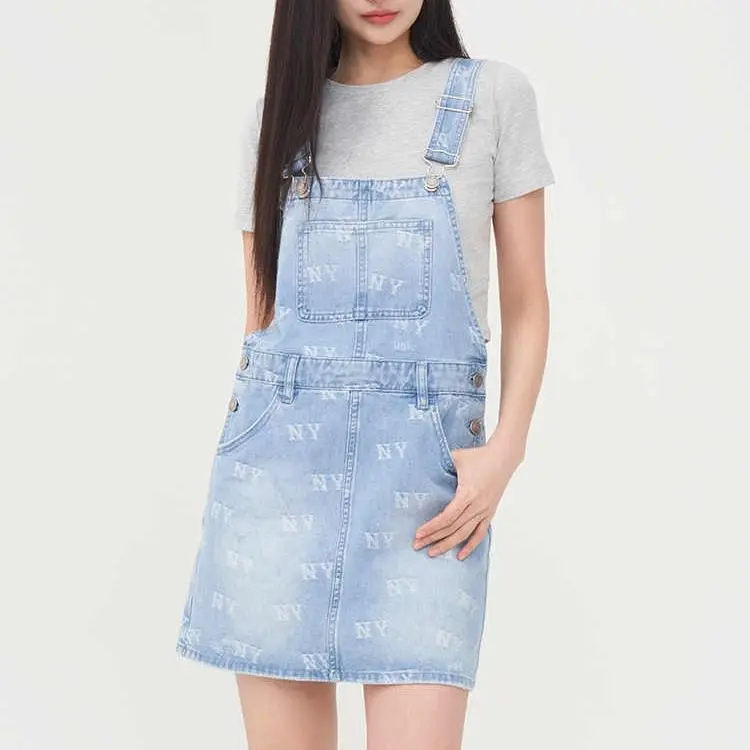 MLB New York Yankees SS25 Sleeveless Dress Women's Light Blue-5