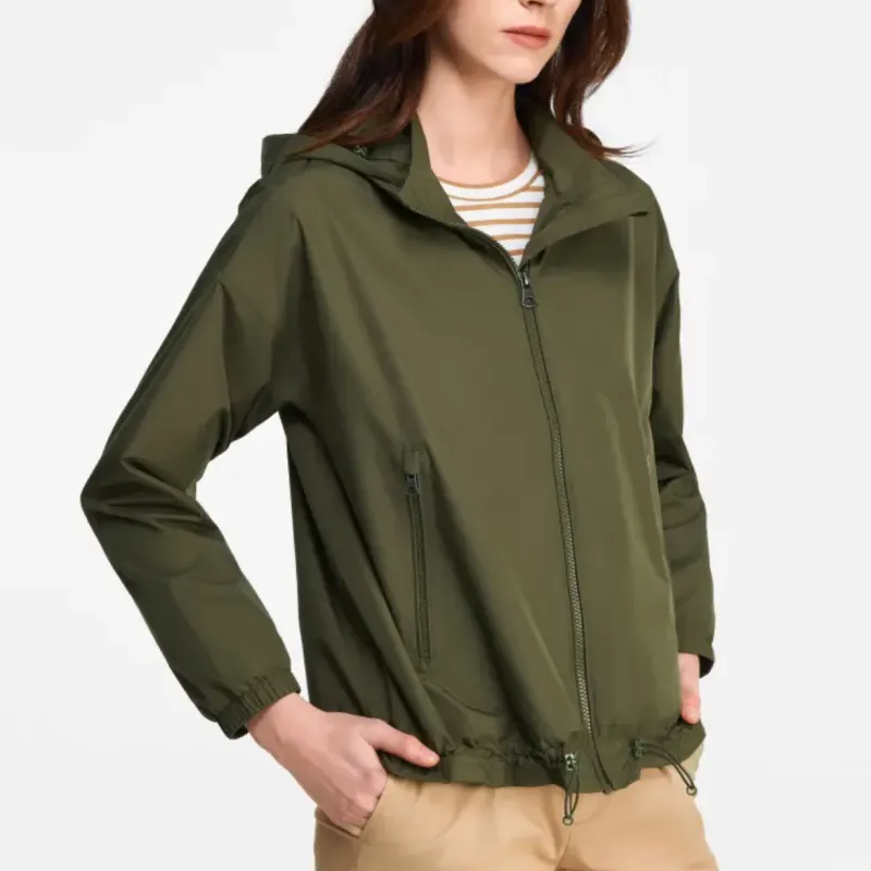AIGLE SS25 Jacket Women's Khaki Green-3