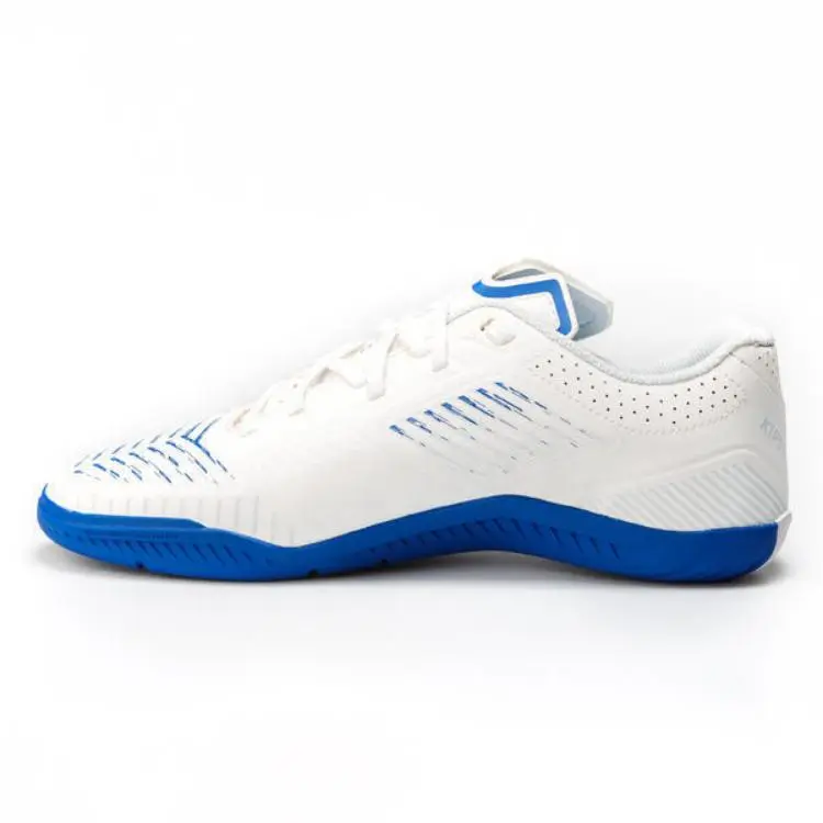 DECATHLON GINKA 500 Anti Slip Wear Resistant Soccer Shoes Men's White Blue-1