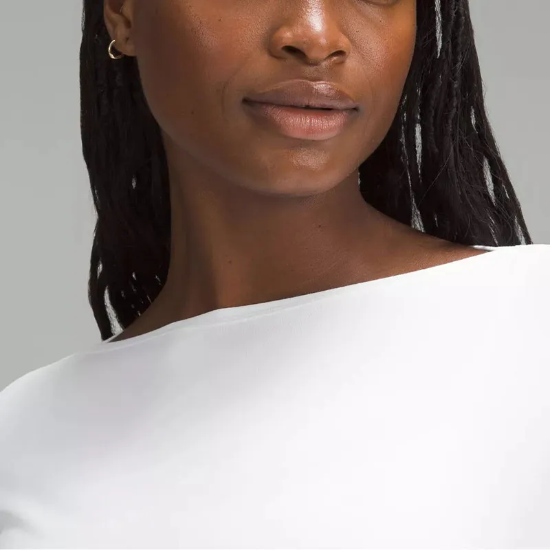 Lululemon Melbourne 2 Drop Shoulder Sleeve T Shirt Women's White-2