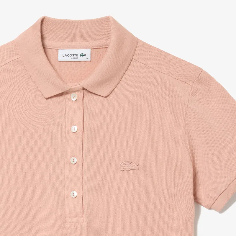 LACOSTE Polo Shirt Women's Beige-4