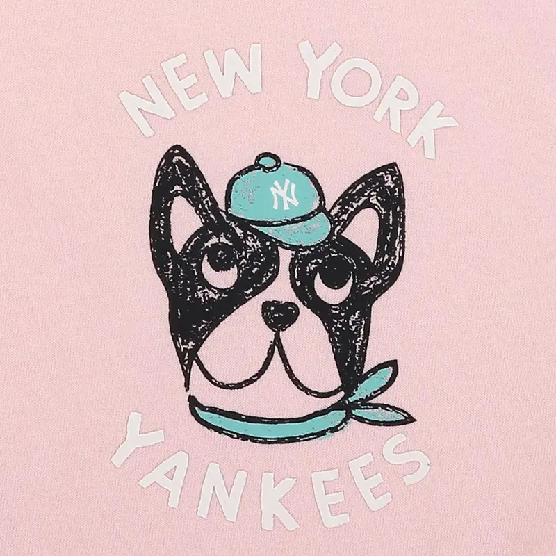 MLB New York Yankees T Shirt Unisex Pink-2