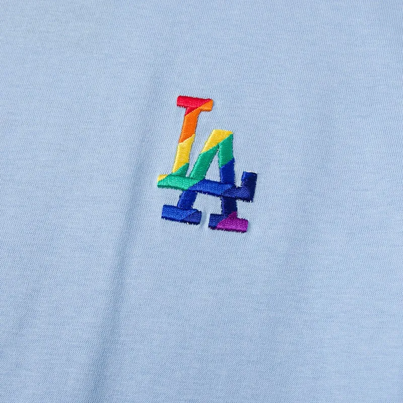 MLB Los Angeles Dodgers T Shirts Unisex Light Blue-4