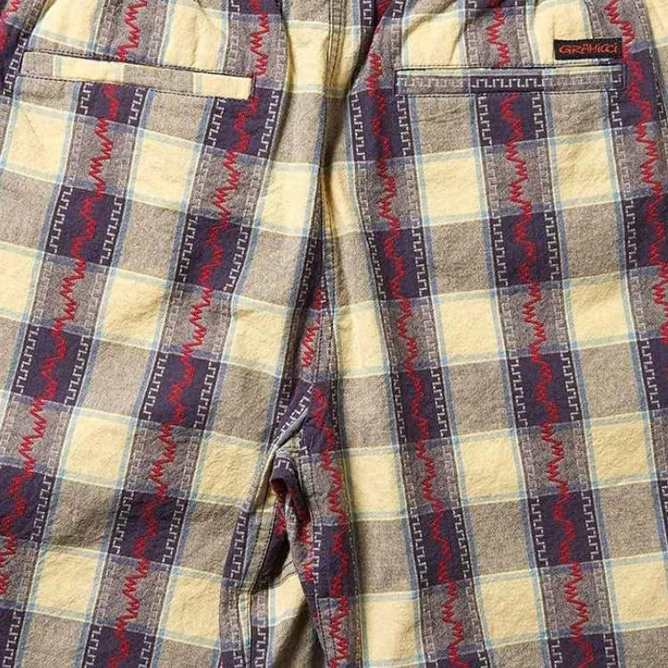 Gramicci Casual Shorts Men's Purple Yellow-3