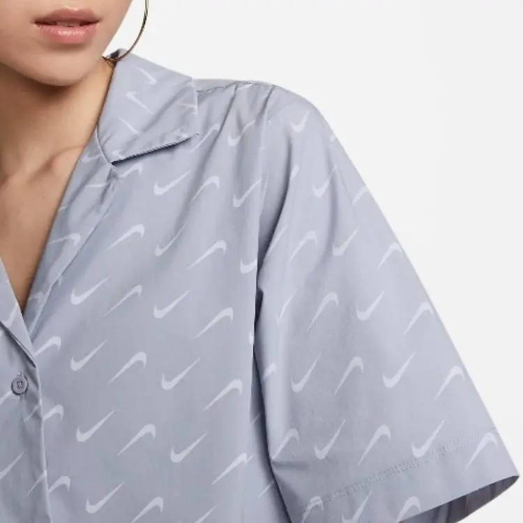Nike Shirt Women's Mist Gray Blue-2