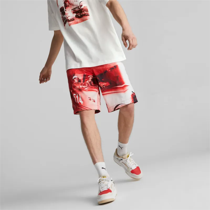 Ferrari X PUMA Casual Shorts Unisex Race Red-2