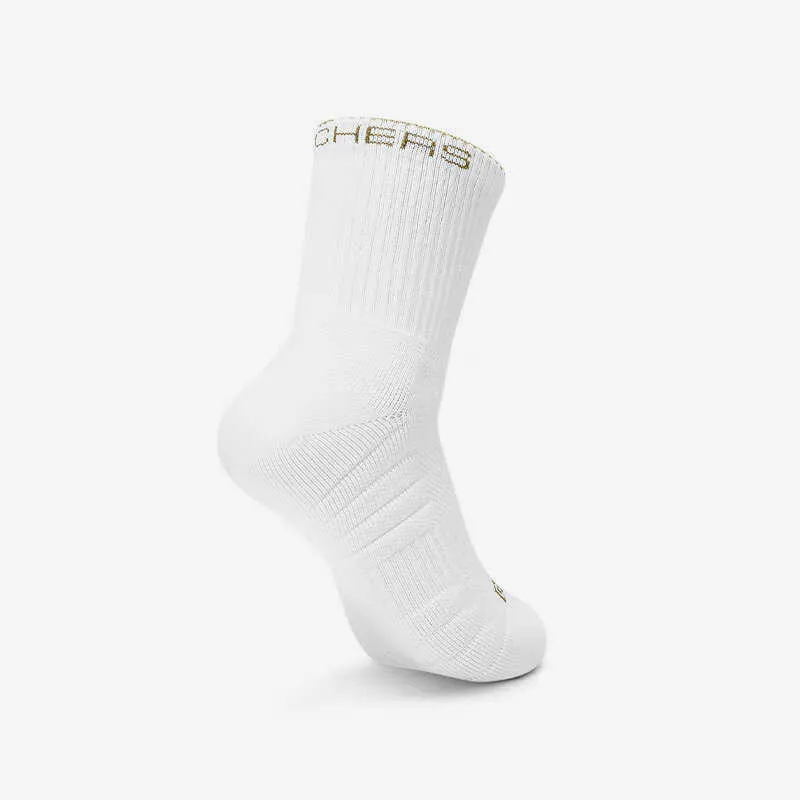 Skechers Mid Calf Socks Unisex 2 Pack White/Moss Green-4
