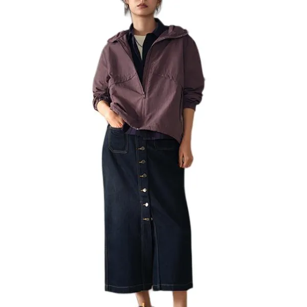 Timberland Denim Long Skirts Women's Pure Indigo-2