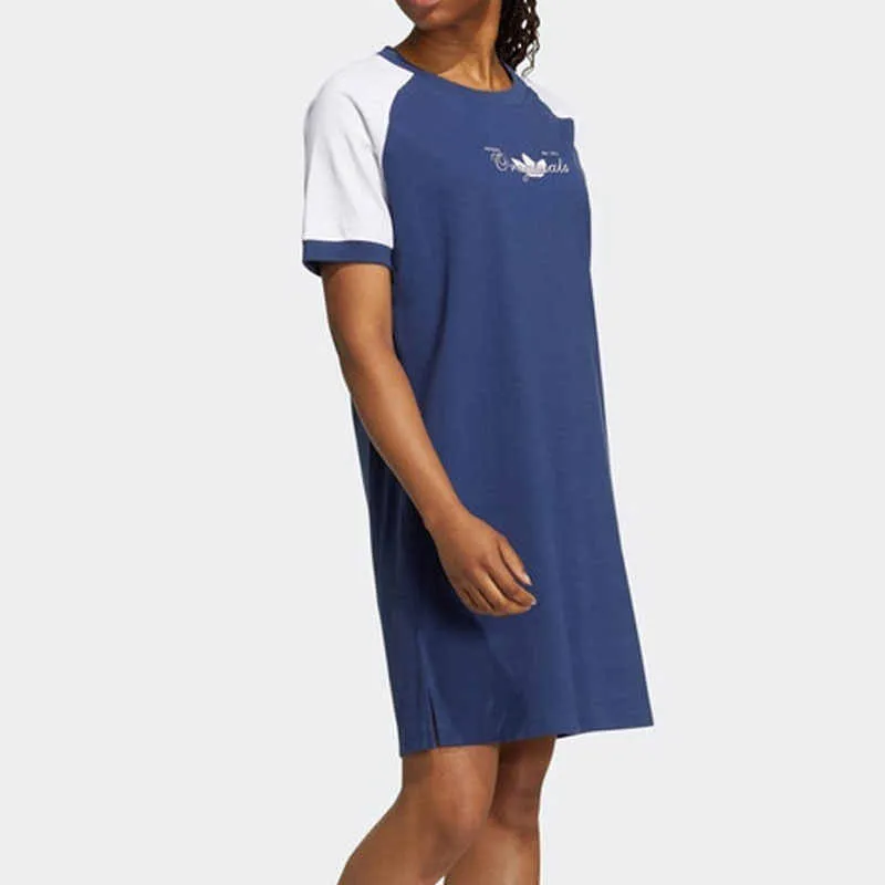 Adidas Originals Short Sleeved Dresses Women's Tech Indigo-2