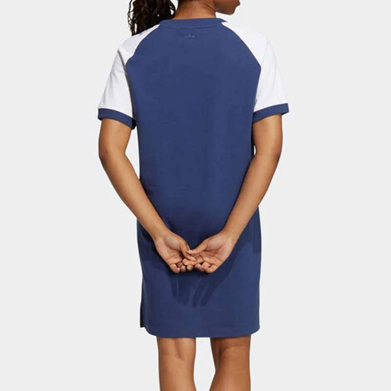Adidas Originals Short Sleeved Dresses Women's Tech Indigo-1