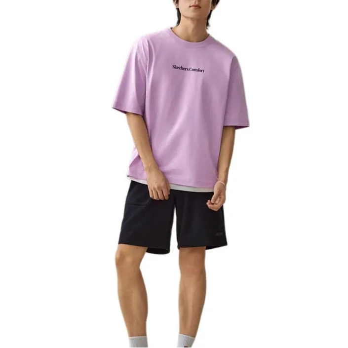 Skechers Sports Lifestyle Trendy Quick Dry T-Shirt Unisex Lavender-2