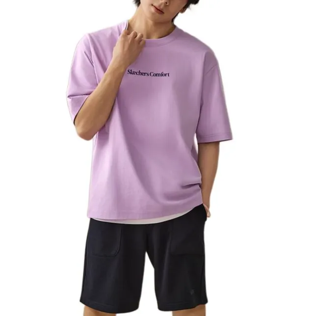 Skechers Sports Lifestyle Trendy Quick Dry T-Shirt Unisex Lavender-3