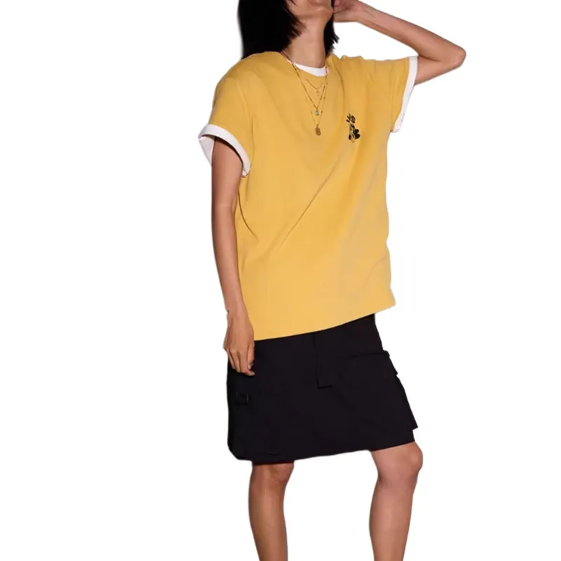 Vans T Shirt Women's Ginger Yellow-5