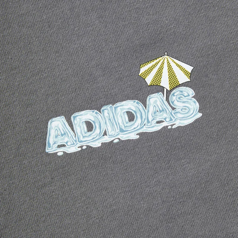 Adidas T Shirts Unisex Gray-3