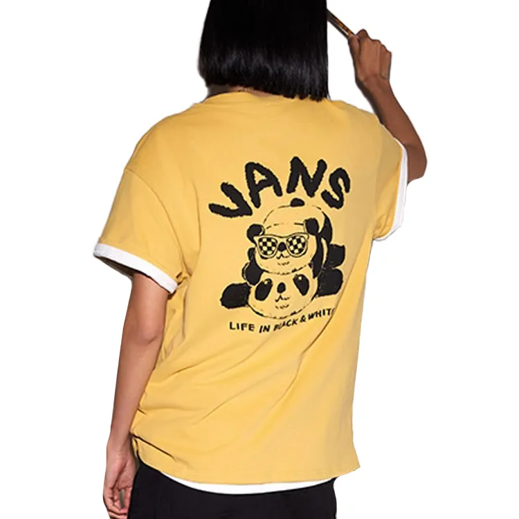 Vans T Shirt Women's Ginger Yellow-6