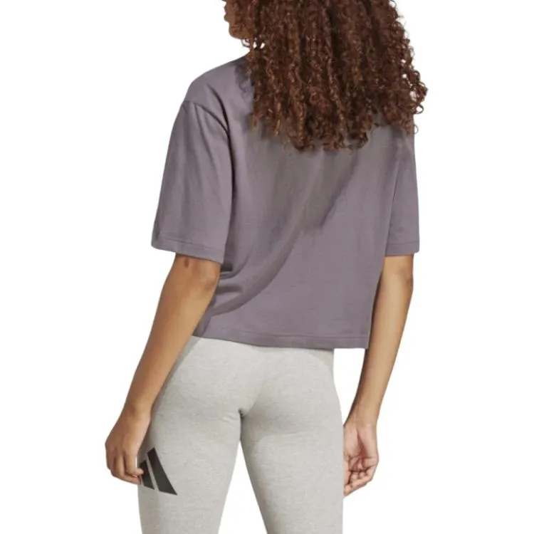 Adidas T Shirt Women's Charcoal Gray-3