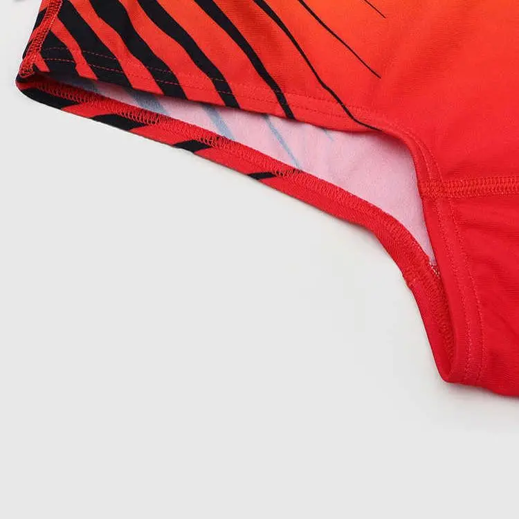 Speedo Swimming Shorts Men's Red/Black-4