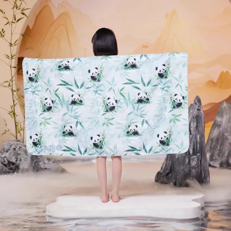 ZOKE Yoga Towels Kids' Forest Panda-1