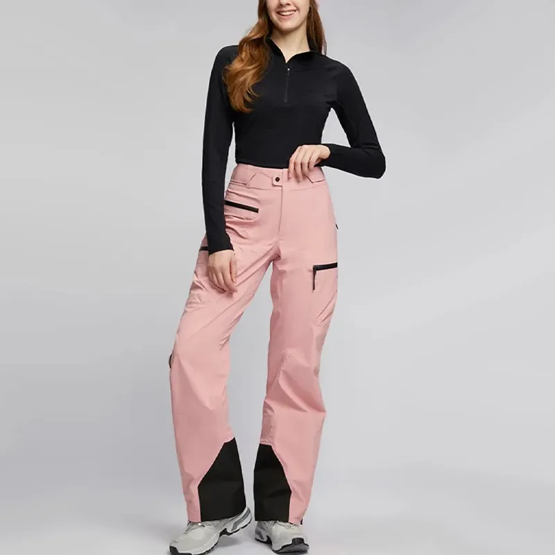 PEAK PERFORMANCE Vislight Gore Tex C Knit Ski Pants Women's Warm Cheek Pink-3